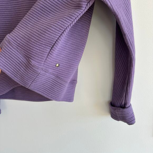 Zella Carey Ridge Funnel Neck Pullover Purple XS - Picture 5 of 9